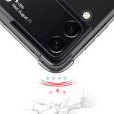 GKK Airbag Protective Phone Case with Ring & Pen, For Samsung Galaxy Z Flip4